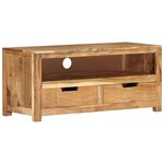 vidaXL Meuble TV 88x35x40 cm bois d'acacia massif