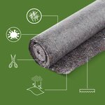 Pack and Move - Lot 15 couvertures de protection sol - 0 7 x 10 M - Travaux déménagement peinture - Anti-dérapant et hydrofuge