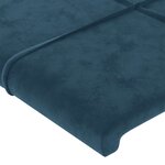 vidaXL Têtes de lit 2 Pièces Bleu foncé 72x5x78/88 cm Velours