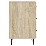 vidaXL Cabinet de chevet avec tiroir Chêne Sonoma 43 x 41 x 66 5 cm