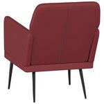 vidaXL Fauteuil Bordeaux 61x78x80 cm Similicuir