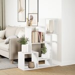 vidaXL Étagère séparatrice de pièce blanc 92x29x112 cm