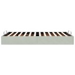 vidaXL Cadre de lit ottoman sans matelas gris clair 120x200 cm velours