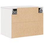 vidaXL Armoire murale Blanc 45x30x35 cm Bois de pin massif