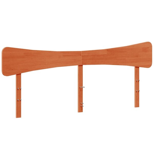 vidaXL Tête de lit cire marron 200 cm bois massif de pin