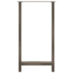 vidaXL Pieds de table de bar en acier naturel 2 pièces 60 x (110-111) cm
