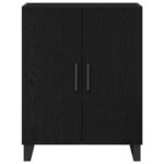 vidaXL Buffet Chêne noir 69 5 x 34 x 90 cm Bois d'ingénierie