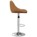 vidaXL Tabourets de bar lot de 2 marron velours