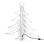 vidaXL Arbre de Noël pliable avec LED Blanc chaud 87x87x93 cm