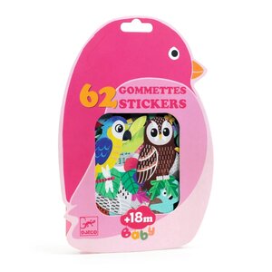 Djeco DJ00058 - Gommettes Oiseaux