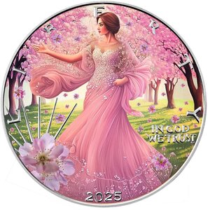 Pièce de monnaie en Argent 1 Dollar g 31.1 (1 oz) Millésime 2025 BLOSSOM BREEZE