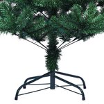 vidaXL Sapin de Noël artificiel pointes iridescentes Vert 210 cm PVC