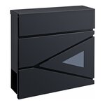 Boîte aux lettres acier galvanisé 37 x 37 x 11 cm gris anthracite 03_0006531