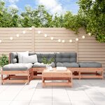 vidaXL Salon de jardin 6 Pièces bois massif douglas