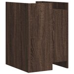 vidaXL Table de chevet chêne marron 45x50x65 cm bois d'ingénierie