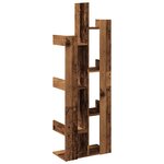 vidaXL Bibliothèque vieux bois 48x25 5x140 cm bois d'ingénierie