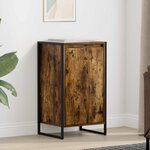 vidaXL Buffet Chêne Fumé 43 x 36 x 75 5 cm Bois d'ingénierie