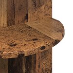 vidaXL Table d'appoint Bois ancien Ø 39 5 x 55 cm Bois d'ingénierie