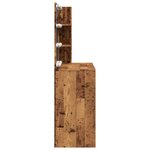 vidaXL Coiffeuse avec LED vieux bois 74 5x40x141 cm