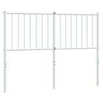 vidaXL Tête de lit de remplacement métal blanc 120 cm