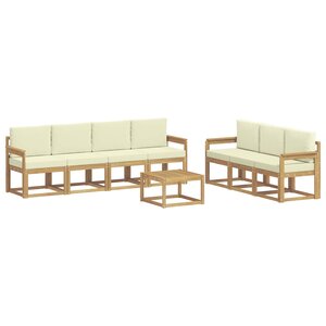 vidaXL Ensemble de canapés d'extérieur 7 pc