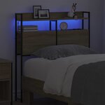 vidaXL Tête de lit de rangement Chêne sonoma 90 cm Bois d'ingénierie