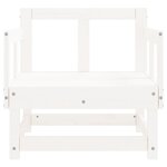 vidaXL Chaises de jardin 2 Pièces blanc bois massif de pin