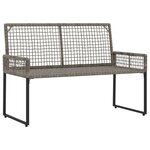 vidaXL Ensemble de meubles d'extérieur avec coussin acier
