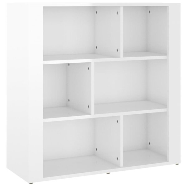 vidaXL Buffet Blanc brillant 80x30x80 cm Bois d'ingénierie