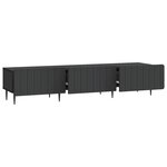 vidaXL Meuble TV avec tiroir Noir 147 x 34 5 x 32 cm Bois d'ingénierie