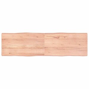 vidaXL Dessus de table bois massif traité bordure assortie