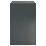 vidaXL Coffre-fort numérique Gris Foncé 31 x 35 x 50 cm Acier