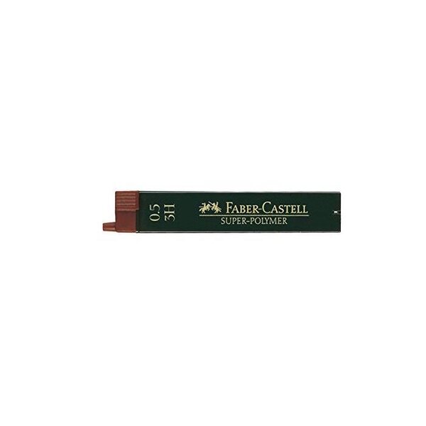 Pack 12 mines super polymère 9065 s 0 5 mm 3h x 12 faber-castell
