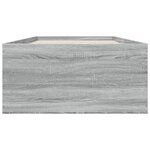 vidaXL Cadre de lit sans matelas sonoma gris 90x200 cm