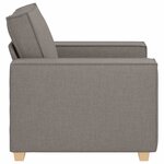 vidaXL Canapé-chaise Taupe 60 cm Tissu
