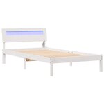 vidaXL Cadre de lit Blanc 90 x 200 cm Bois massif en pin