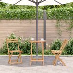 vidaXL Table pliable de jardin 60x75 cm bois d'acacia massif