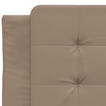 vidaXL Cadre de lit sans matelas cappuccino 80x200 cm similicuir