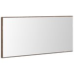 Meuble Miroir de Salle de Bain vidaXL avec Lumière LED Chêne Brun 80x37 cm