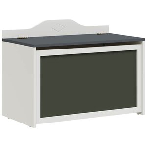 vidaXL Coffre de rangement avec devant tableau noir ROROS