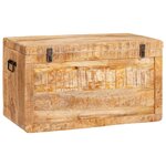 vidaXL Boîte de Rangement 70 x 35 x 40 cm bois de manguier massif