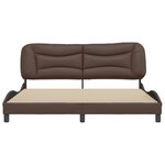vidaXL Cadre de lit sans matelas Hvar marron 180x200 cm similicuir