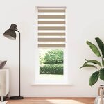 vidaXL Store zèbre marron sable largeur du tissu 70 9 cm polyester
