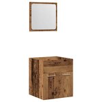 vidaXL Ensemble de meubles salle de bain 2 Pièces bois d'ingénierie
