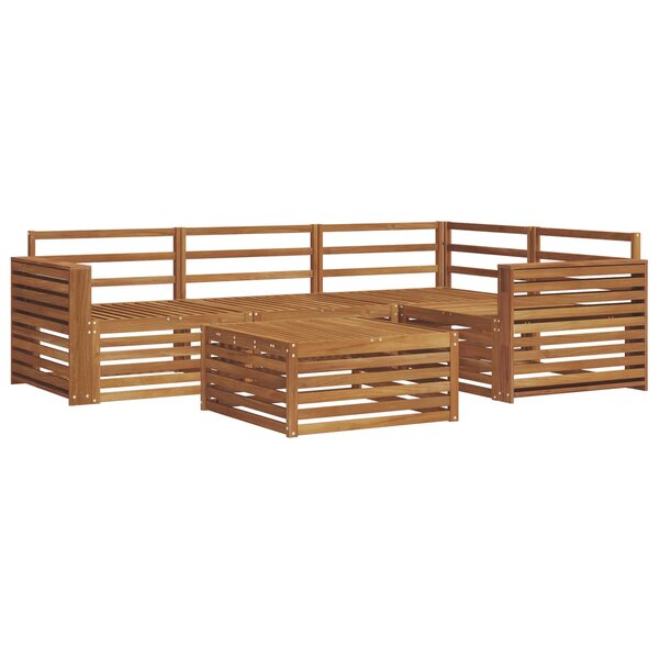 vidaXL Ensemble de canapés d'extérieur 5 pc Naturel