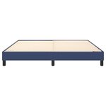 vidaXL Cadre de lit à ressorts bleu 180x200 cm tissu