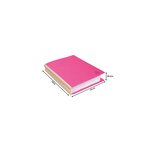 Pt 10 chem.à soufflet ROCK''S 320g rose EXACOMPTA