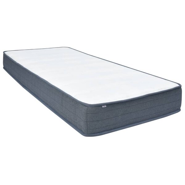 vidaXL Matelas de sommier à lattes 160x80x20 cm mi-doux tissu