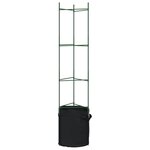 vidaXL Cages à tomates avec sacs à plantes 6 Pièces 154 cm acier et PP