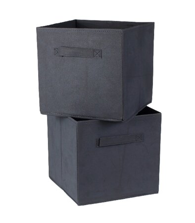 Cube de rangement intissé 28x28cm - lot de 2